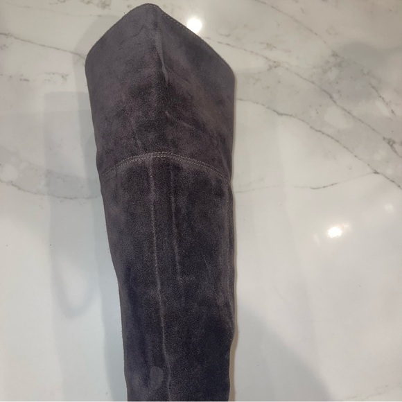 Dolce Vita Over-the-Knee Suede Boots in Gray - Picture 14 of 16